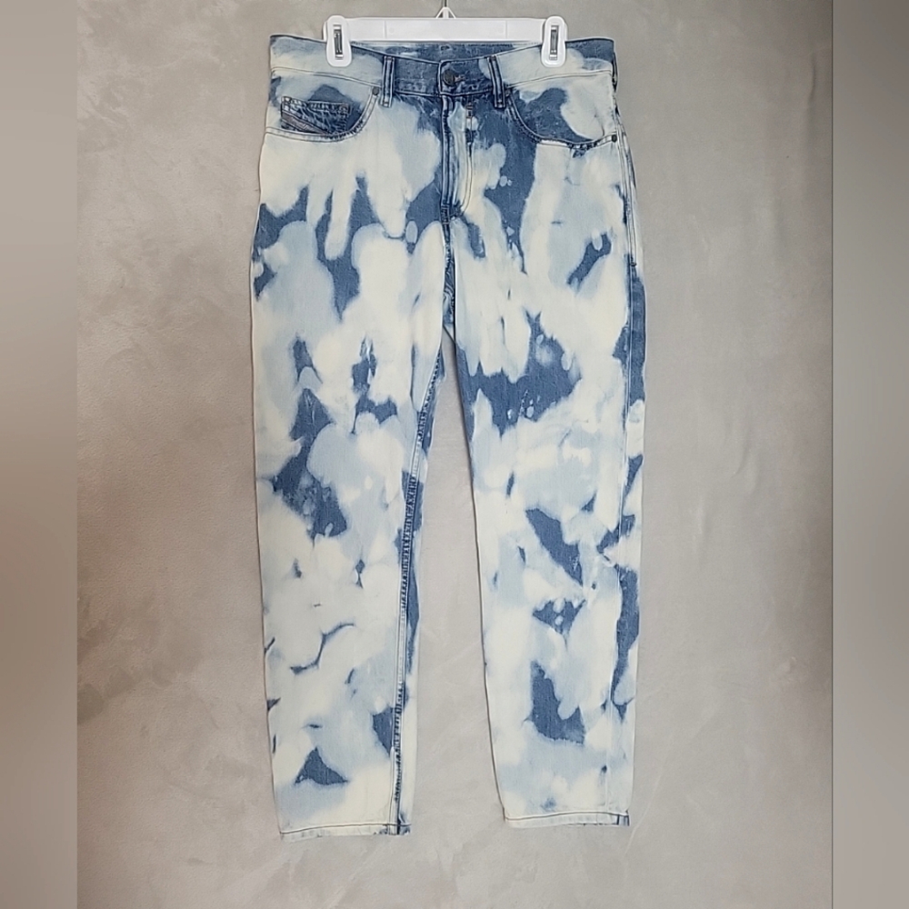 Mens Y2K Diesel Cloud Wash D Jifer Jeans RegularTapered Fit 32x27 - Picture 2 of 12